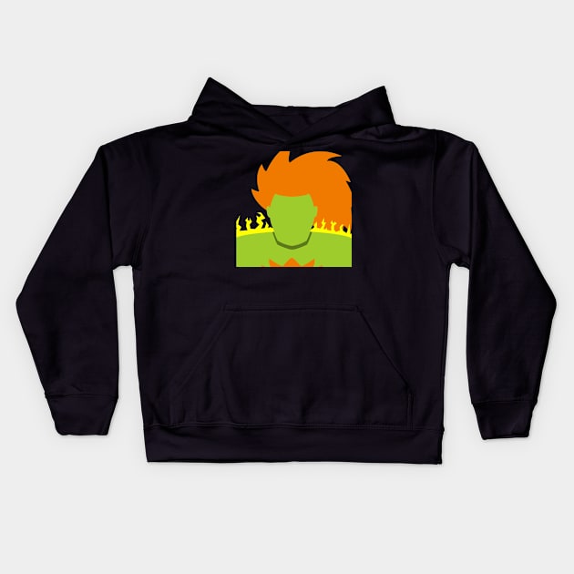 Blanka Vector Kids Hoodie by MagicFlounder